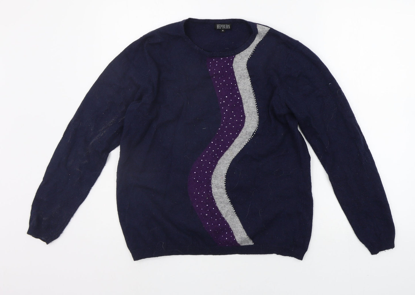 Womens UK Size M Hepburn Blue Pullover Jumper