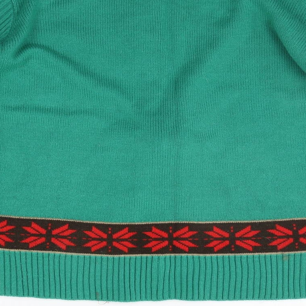 CHRIMBOFREAKS Mens Green   Pullover Jumper Size XL  - christams