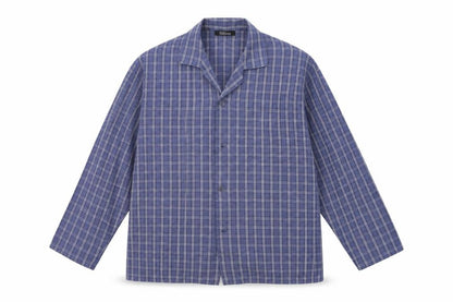 Mens UK Size L Allders Blue  Button-Up Long Sleeve Casual Shirt