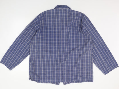 Allders Mens Blue Check   Button-Up Size L