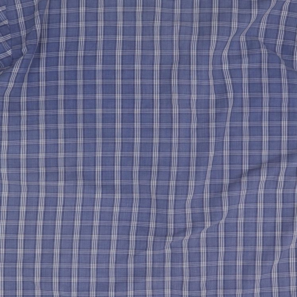 Allders Mens Blue Check   Button-Up Size L