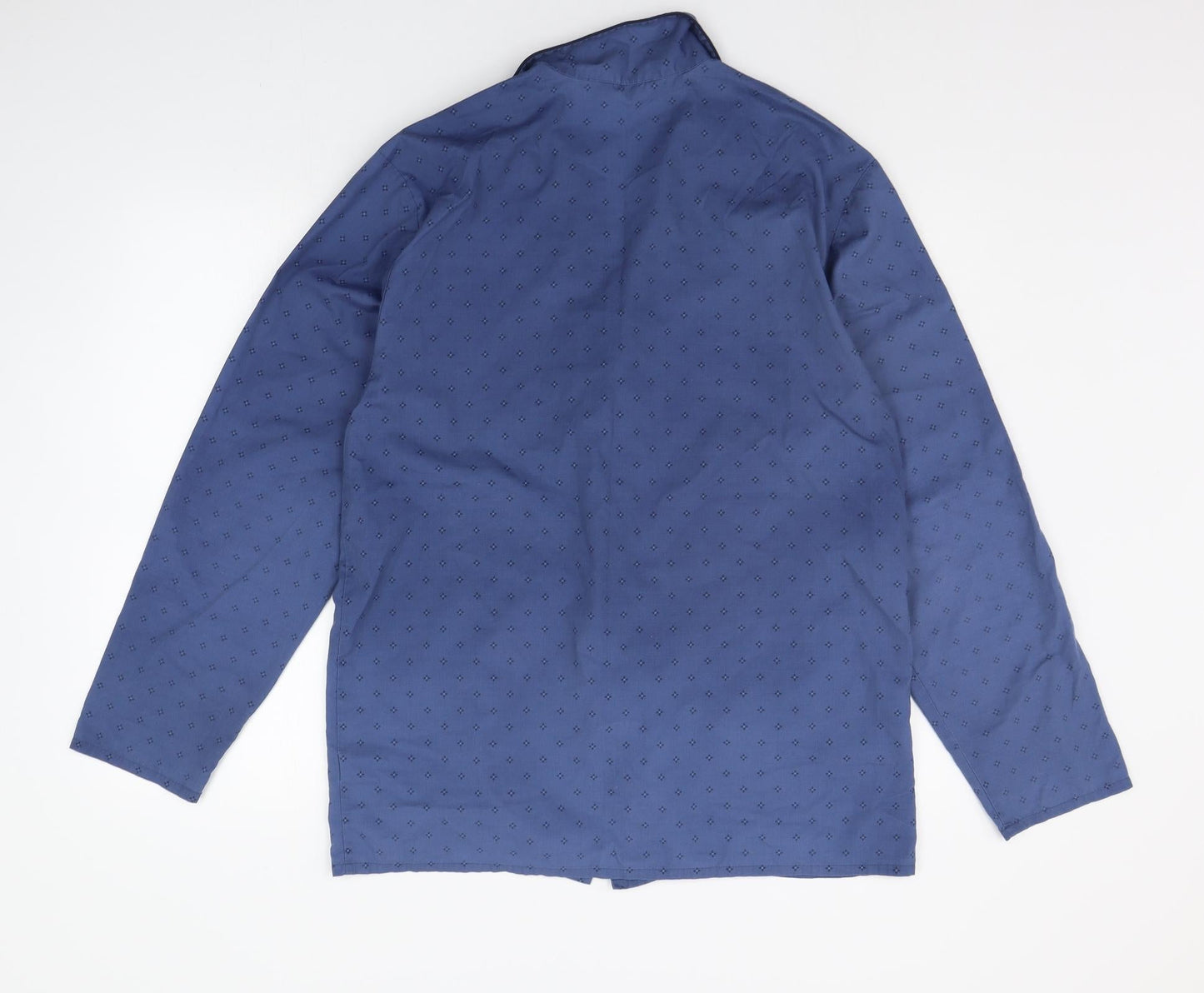 Mens UK Size M Marks and Spencer Blue  Button-Up Long Sleeve Casual Shirt
