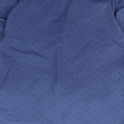 Mens UK Size M Marks and Spencer Blue  Button-Up Long Sleeve Casual Shirt