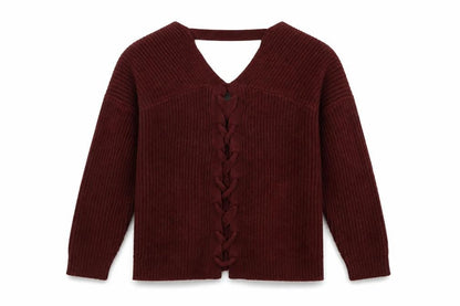 Womens UK Size S New Look Brown Pullover Jumper