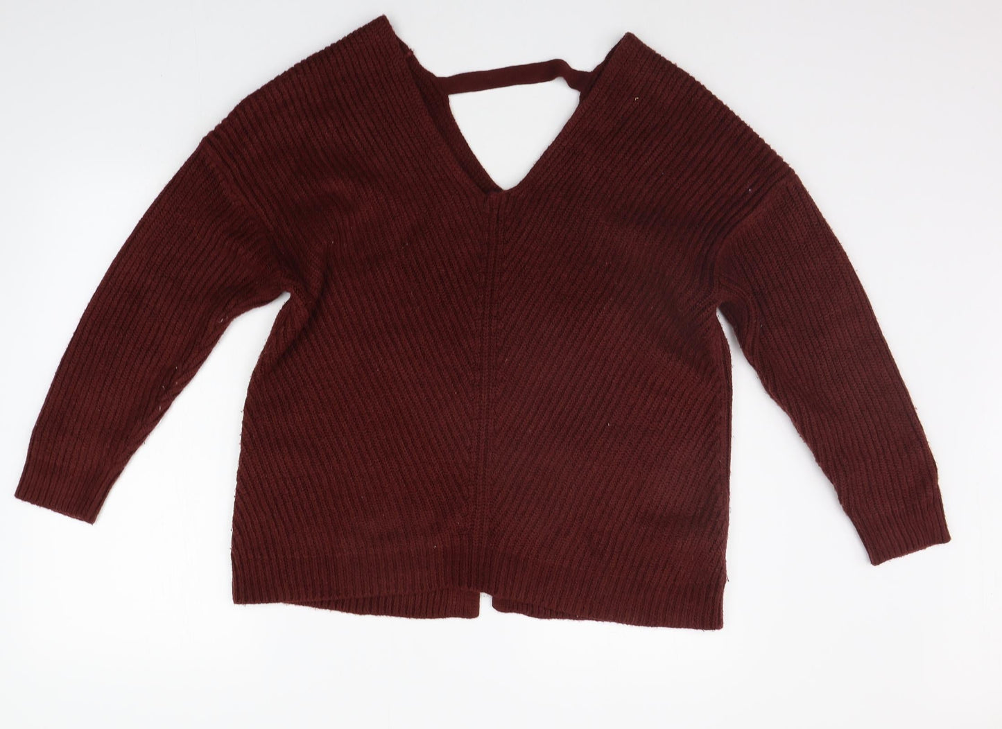 Womens UK Size S New Look Brown Pullover Jumper