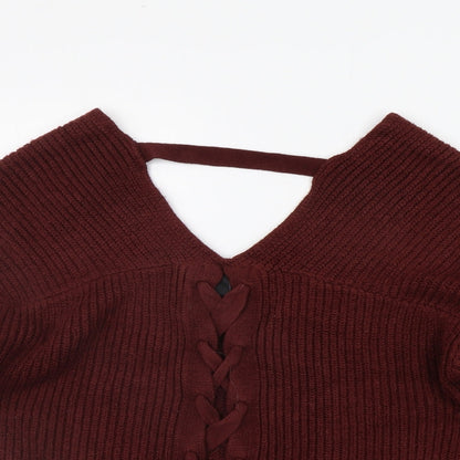 Womens UK Size S New Look Brown Pullover Jumper