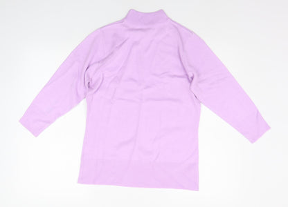 Womens UK Size M EA Purple Pullover Jumper