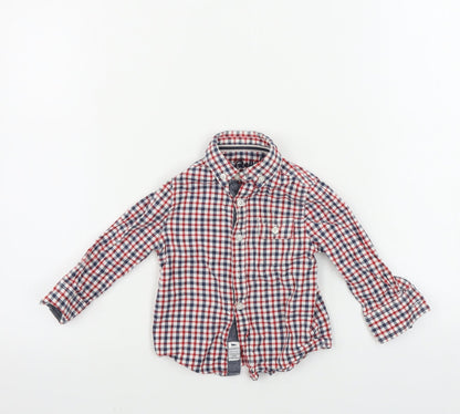 Primark  Boys Red Check  Basic Button-Up Size 12-18 Months