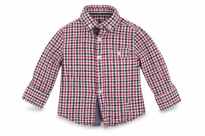 Primark  Boys Red Check  Basic Button-Up Size 12-18 Months