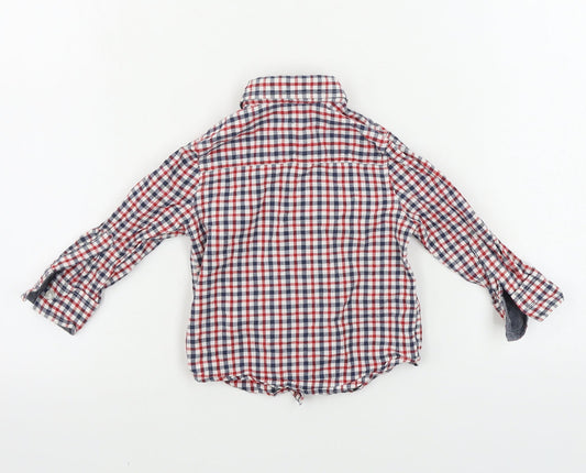 Primark  Boys Red Check  Basic Button-Up Size 12-18 Months