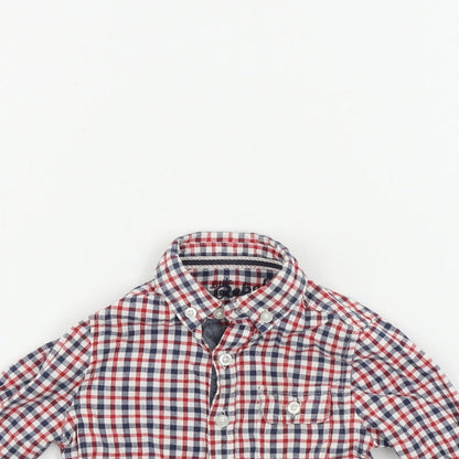 Primark  Boys Red Check  Basic Button-Up Size 12-18 Months