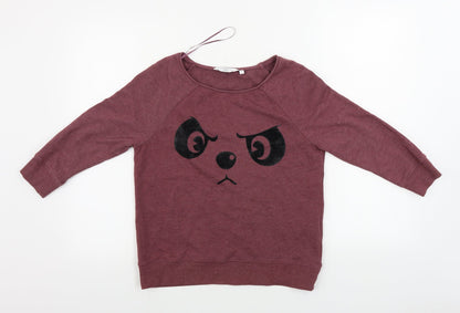 Womens UK Size 8 New Look Red Pullover Jumper