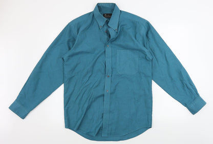 BHS  Mens Green    Button-Up Size 14