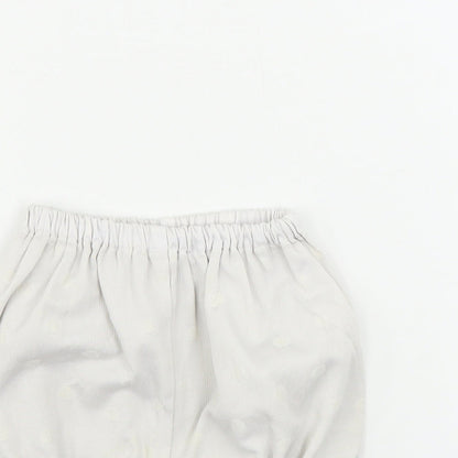 Preworn  Girls White Polka Dot  Cropped Trousers Size 3 Years