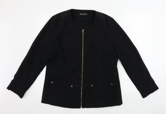Womens UK Size M Joella Di Marco Black Jacket