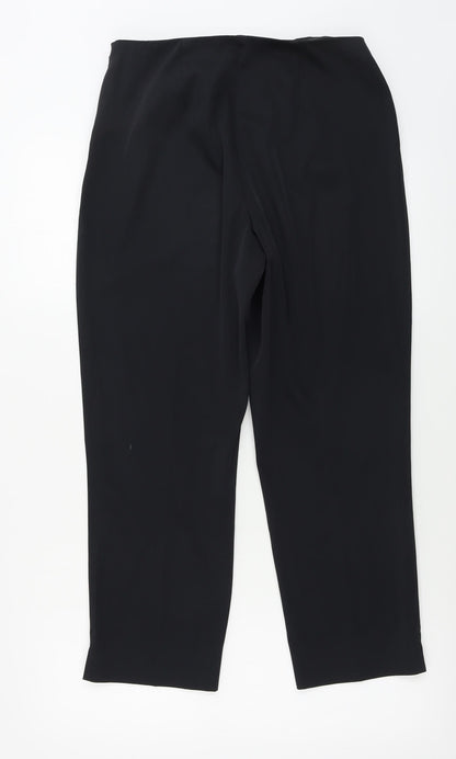 Womens UK Size 12 Marks and Spencer Regular Fit  Black Trousers