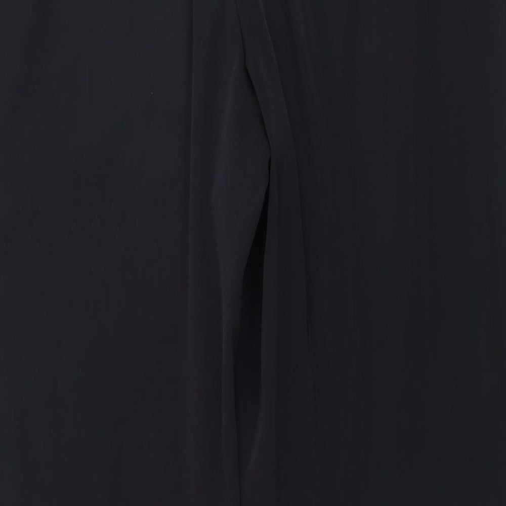 Womens UK Size 12 Marks and Spencer Regular Fit  Black Trousers