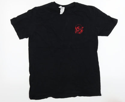 Mens UK Size M Gildan Black  T-Shirt