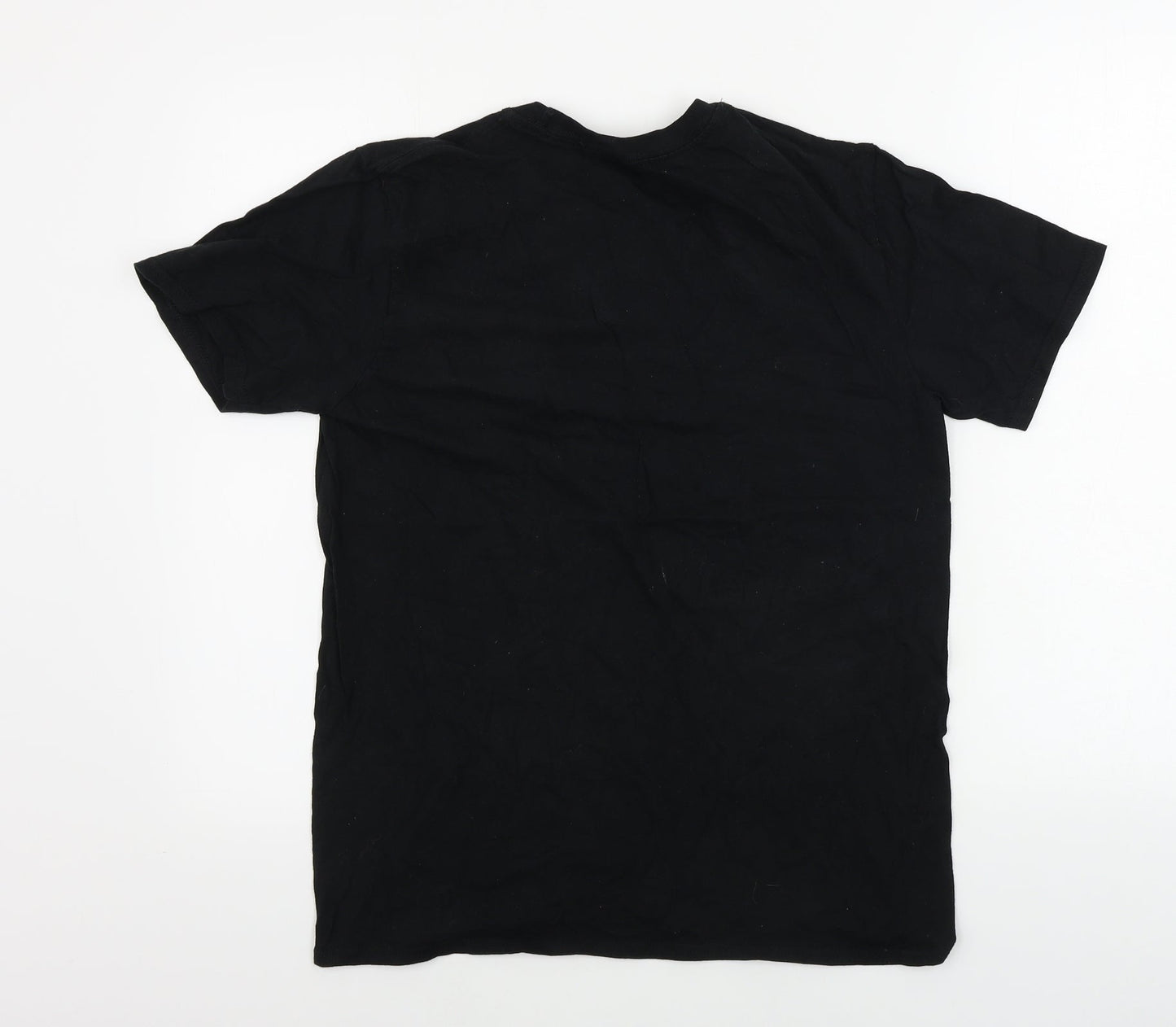 Mens UK Size M Gildan Black  T-Shirt