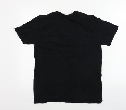 Mens UK Size M Gildan Black  T-Shirt