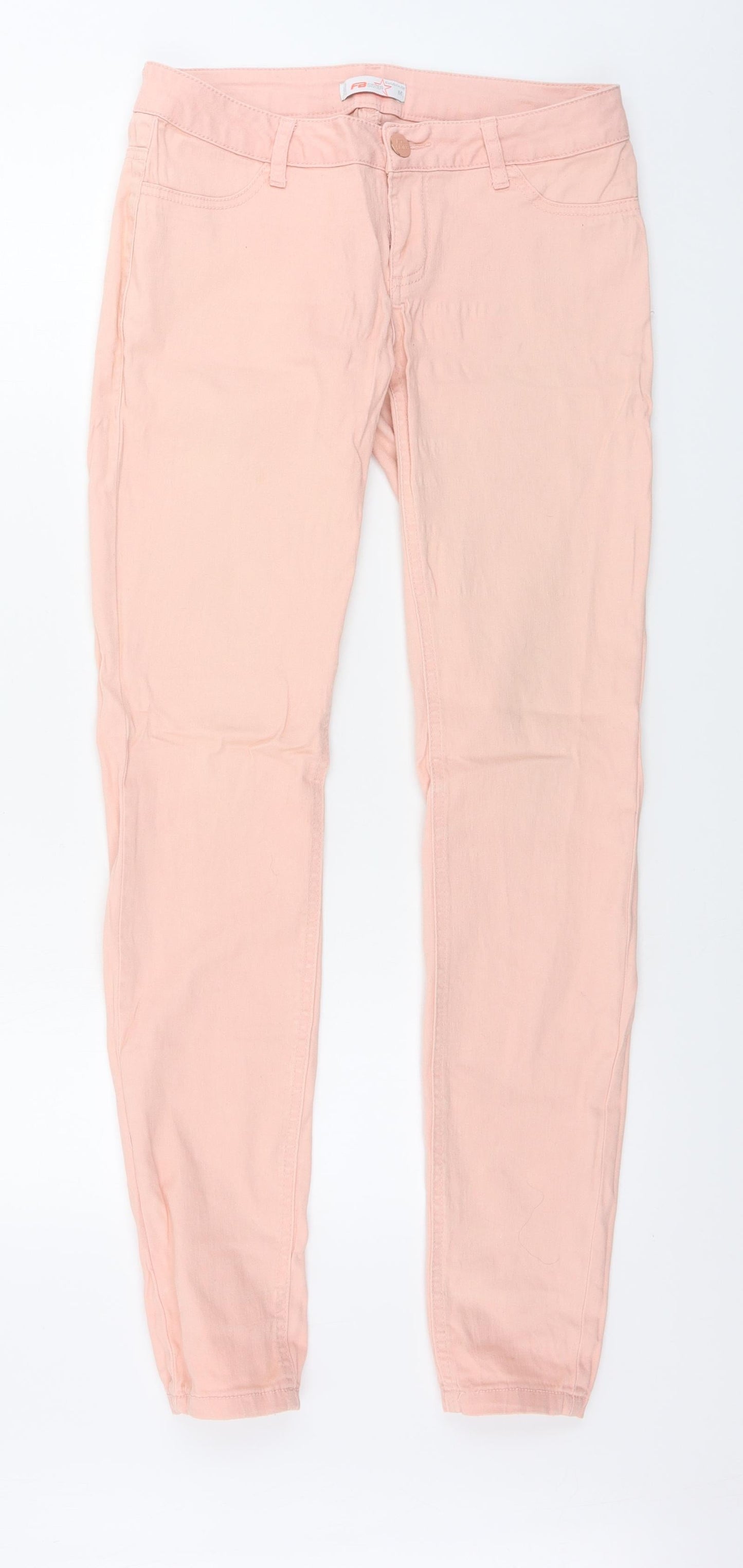 Womens UK Size M FB sister Regular Fit Skinny Pink Jeans