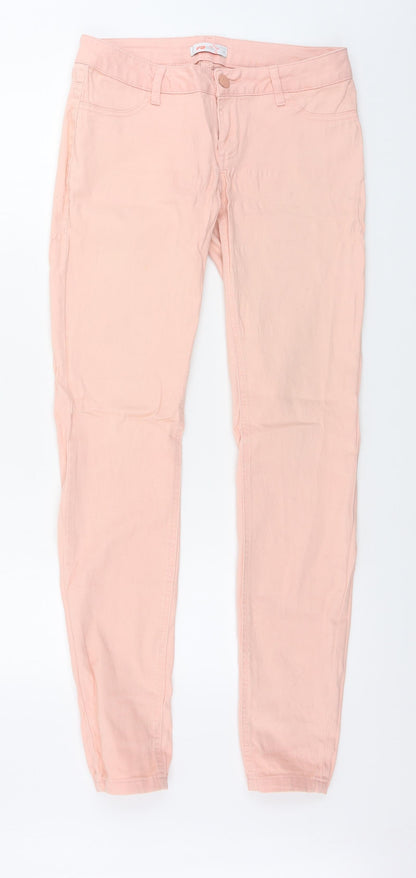 Womens UK Size M FB sister Regular Fit Skinny Pink Jeans