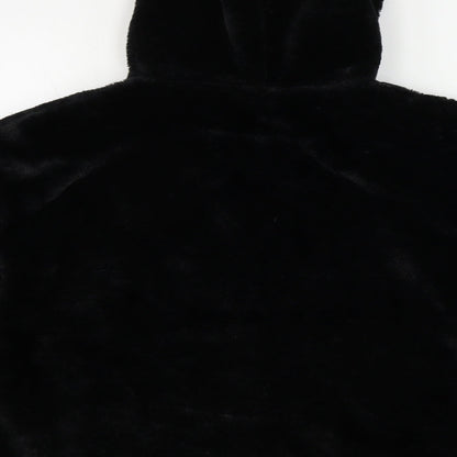 Womens UK Size 10 PRETTYLITTLETHING Black Henley Jumper