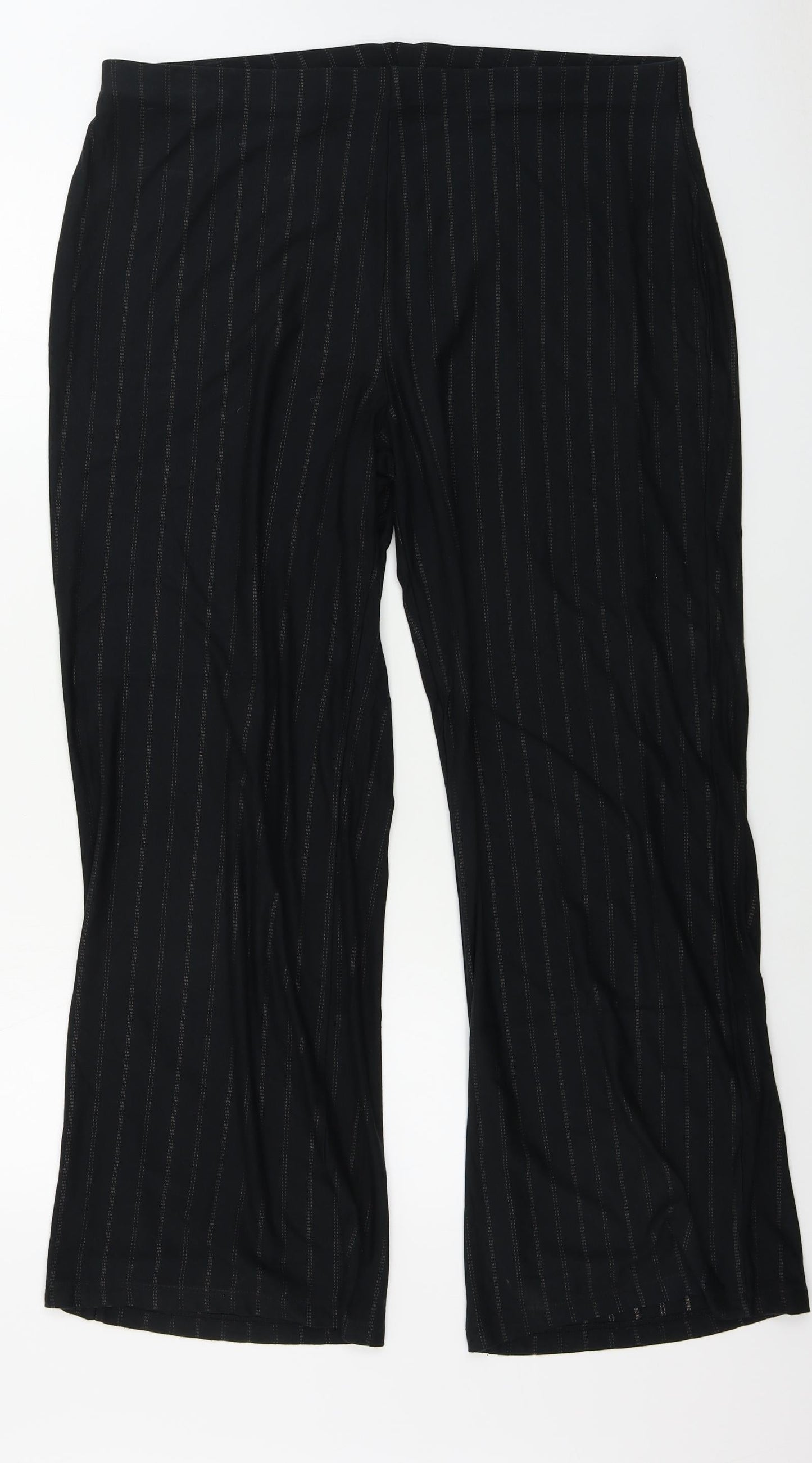 Womens UK Size 18 Marks and Spencer Regular Fit  Black Trousers