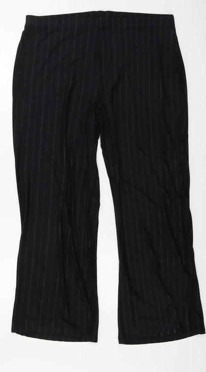 Womens UK Size 18 Marks and Spencer Regular Fit  Black Trousers