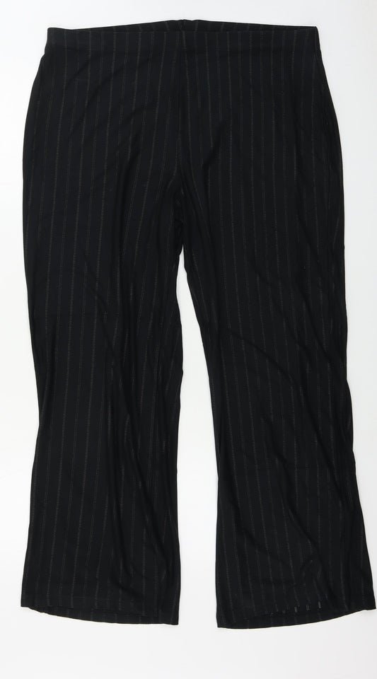 Womens UK Size 18 Marks and Spencer Regular Fit  Black Trousers