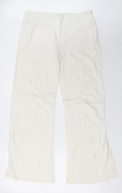 Womens UK Size XL villa Regular Fit  White Trousers
