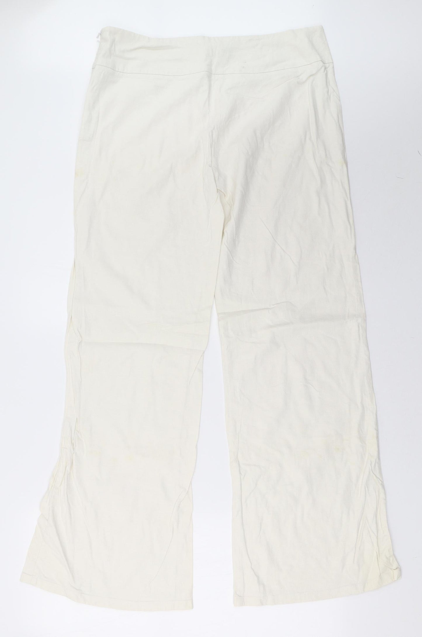 Womens UK Size XL villa Regular Fit  White Trousers
