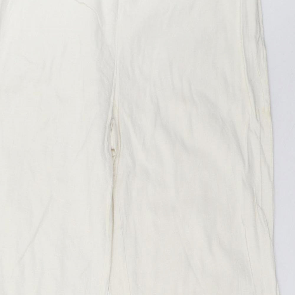 Womens UK Size XL villa Regular Fit  White Trousers