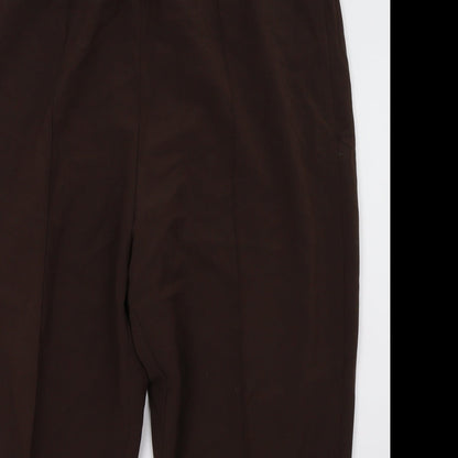 Womens UK Size 20 Sarah Hamilton Regular Fit  Brown Trousers