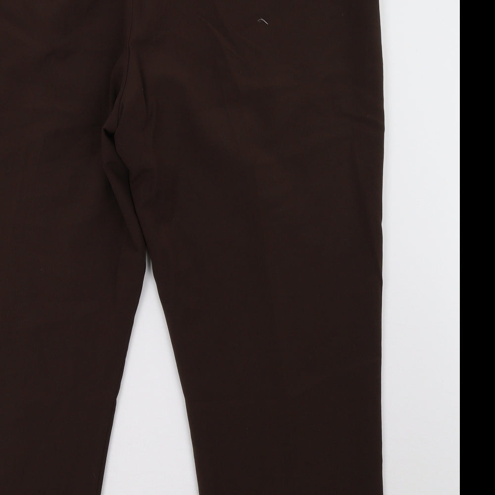 Womens UK Size 20 Sarah Hamilton Regular Fit  Brown Trousers