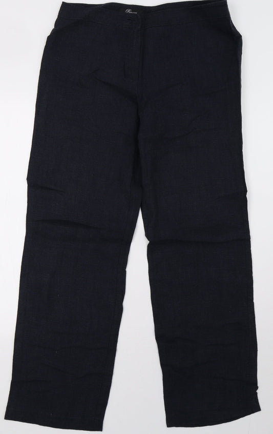 Womens UK Size 16 peruggi Regular Fit  Blue Trousers