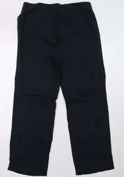 Womens UK Size 16 peruggi Regular Fit  Blue Trousers