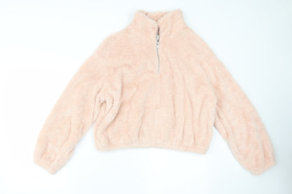 Womens UK Size S H&M Pink Pullover Jumper