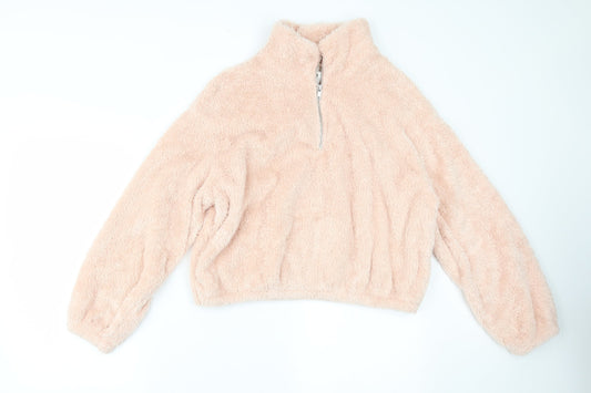 Womens UK Size S H&M Pink Pullover Jumper