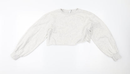 Womens UK Size XS H&M Grey Pullover Jumper