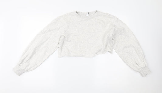 Womens UK Size XS H&M Grey Pullover Jumper