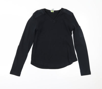 Womens UK Size 14 Oasis Black Basic Blouse