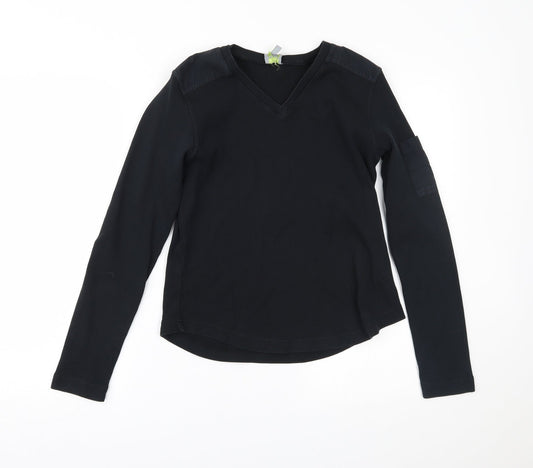 Womens UK Size 14 Oasis Black Basic Blouse