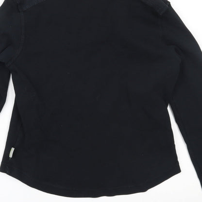 Womens UK Size 14 Oasis Black Basic Blouse