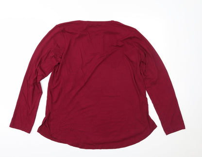 Select Womens Purple   Basic Blouse Size L