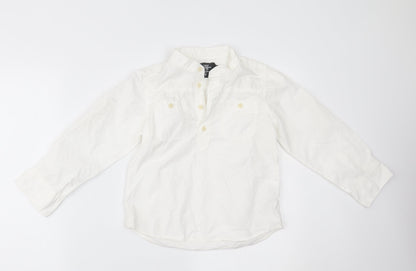 H&M Boys White   Basic Dress Shirt Size 7 Years