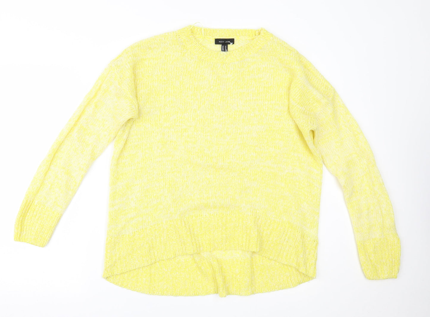Womens UK Size M New Look Yellow Pullover Jumper