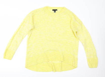 Womens UK Size M New Look Yellow Pullover Jumper