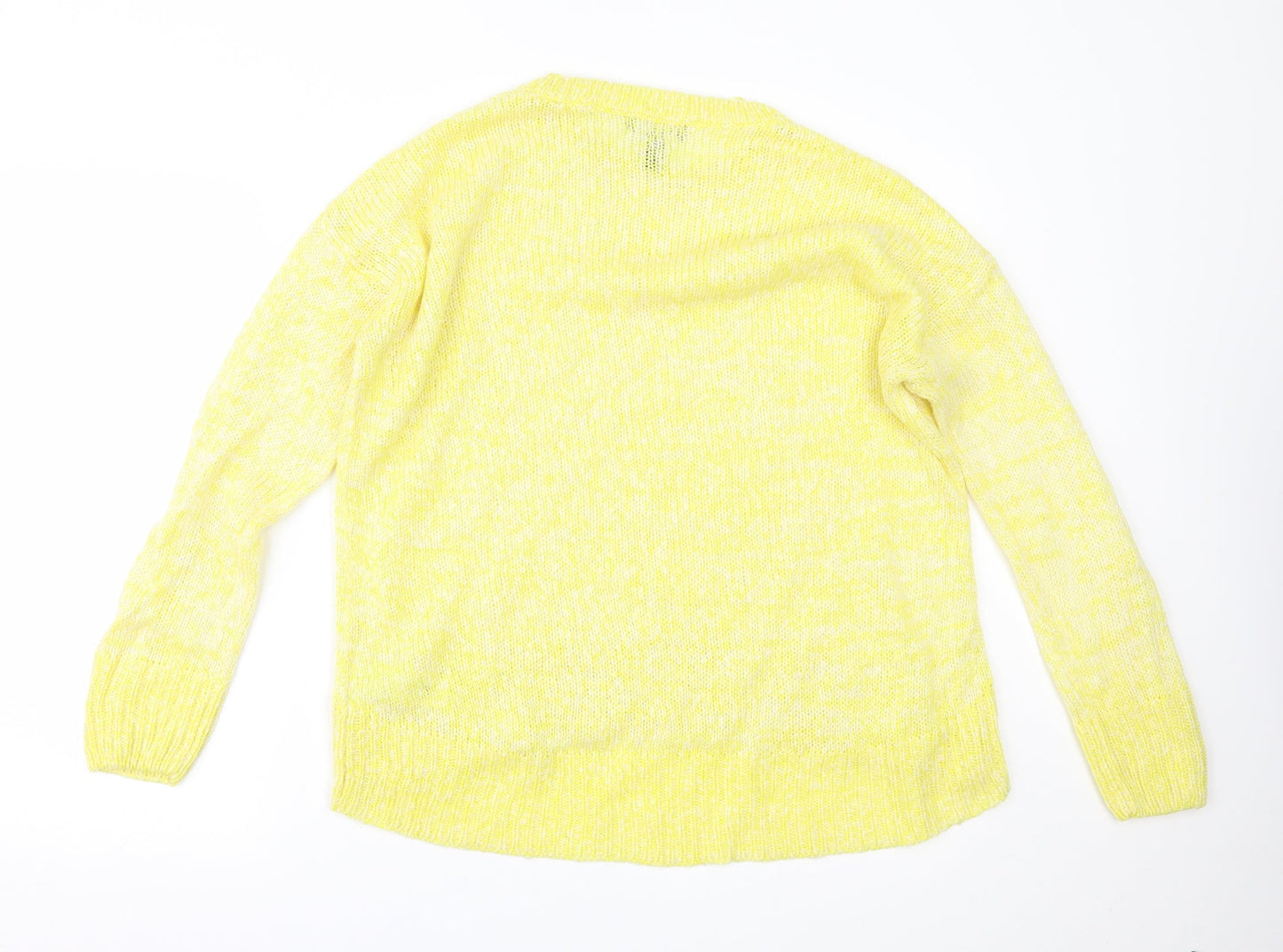 Womens UK Size M New Look Yellow Pullover Jumper