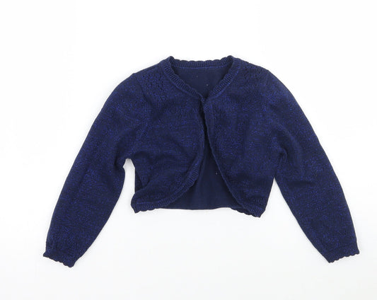 Nutmeg Girls Blue   Pullover Jumper Size 4-5 Years